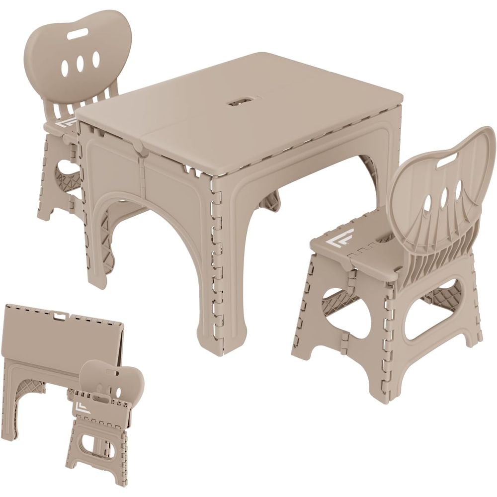Kids Outdoor Chair And Table - Juego de Mesa y Sillas Plegables