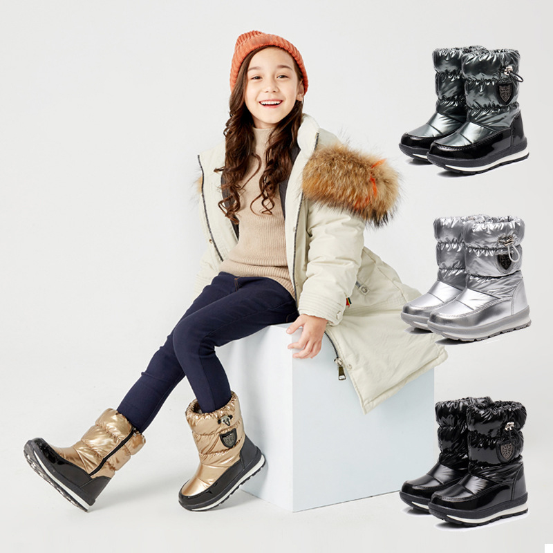 Kids Outdoor Boots - Botas de nieve altas para niños,