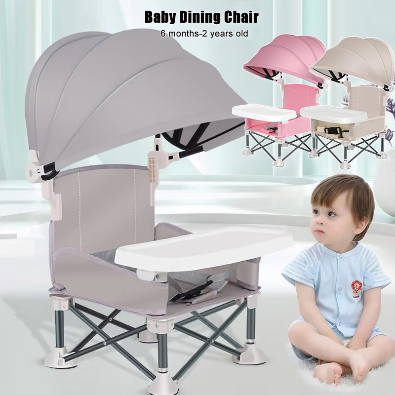 Kids Outdoor Chair And Table - Silla de comedor plegable para bebé,