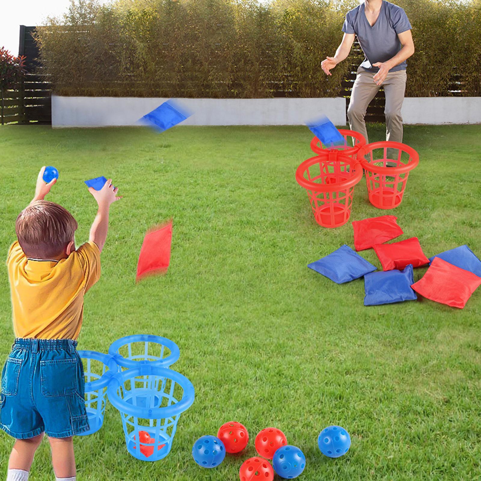 Juego de cubo de bolsas de fri - Kids Outdoor Bean Bag reseña y precio