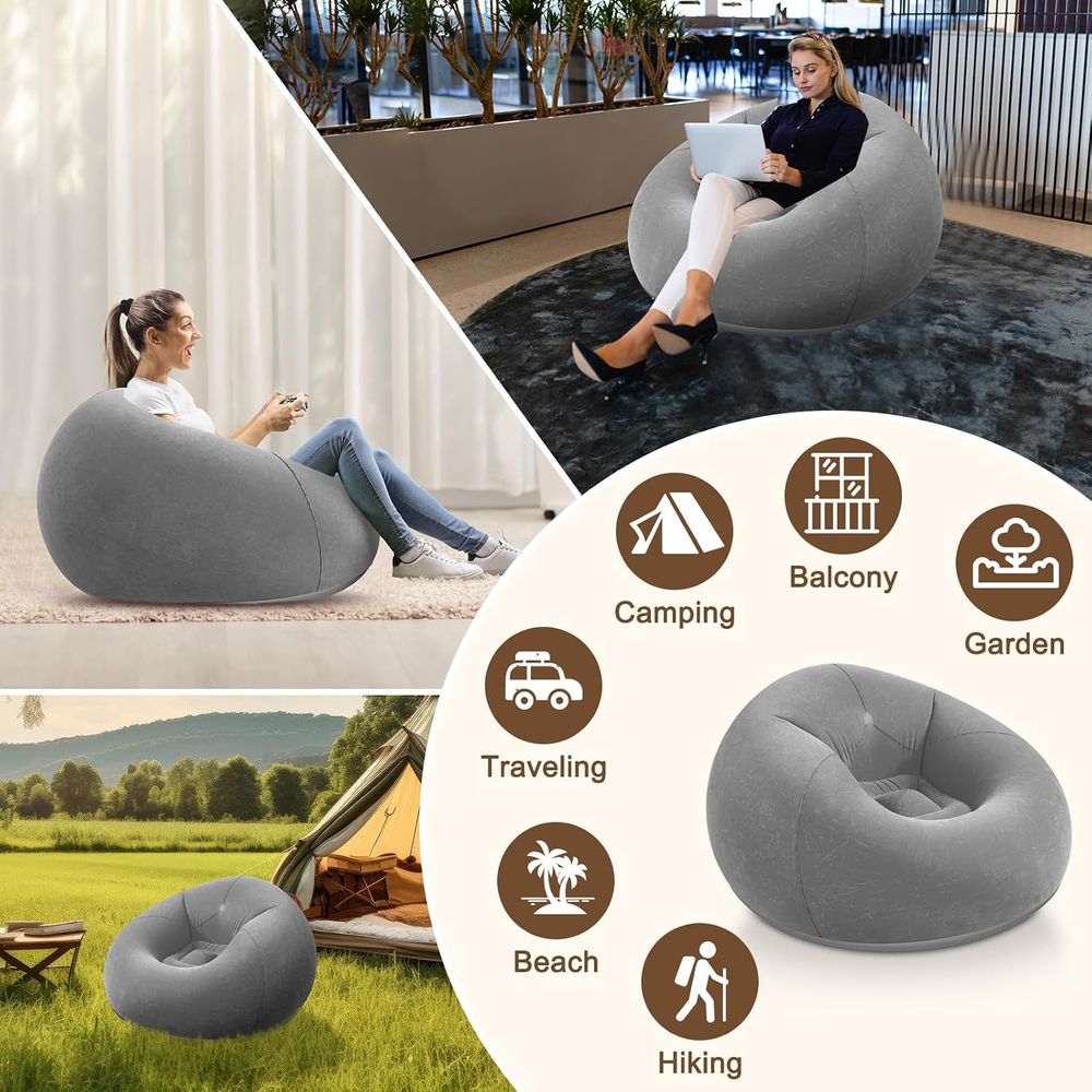 Sillones Inflables Tipo Puff,  - Kids Outdoor Bean Bag reseña y precio