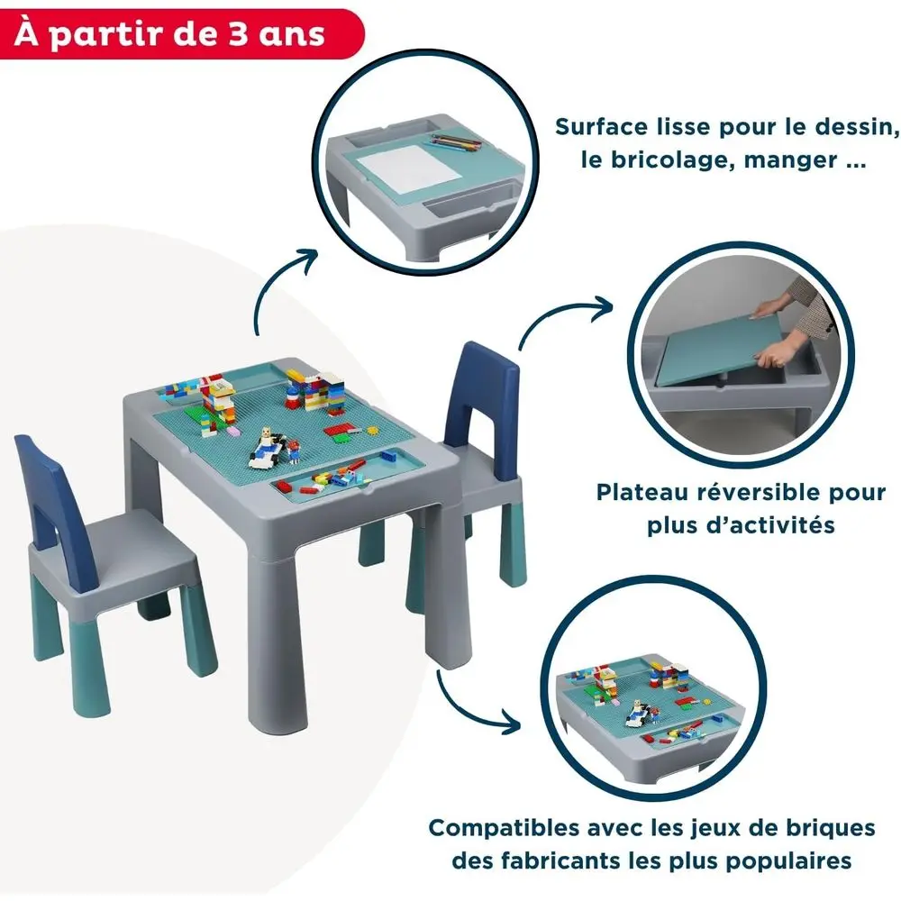 Mesa de Actividades Versátil p - Kids Outdoor Chair And Table reseña y precio