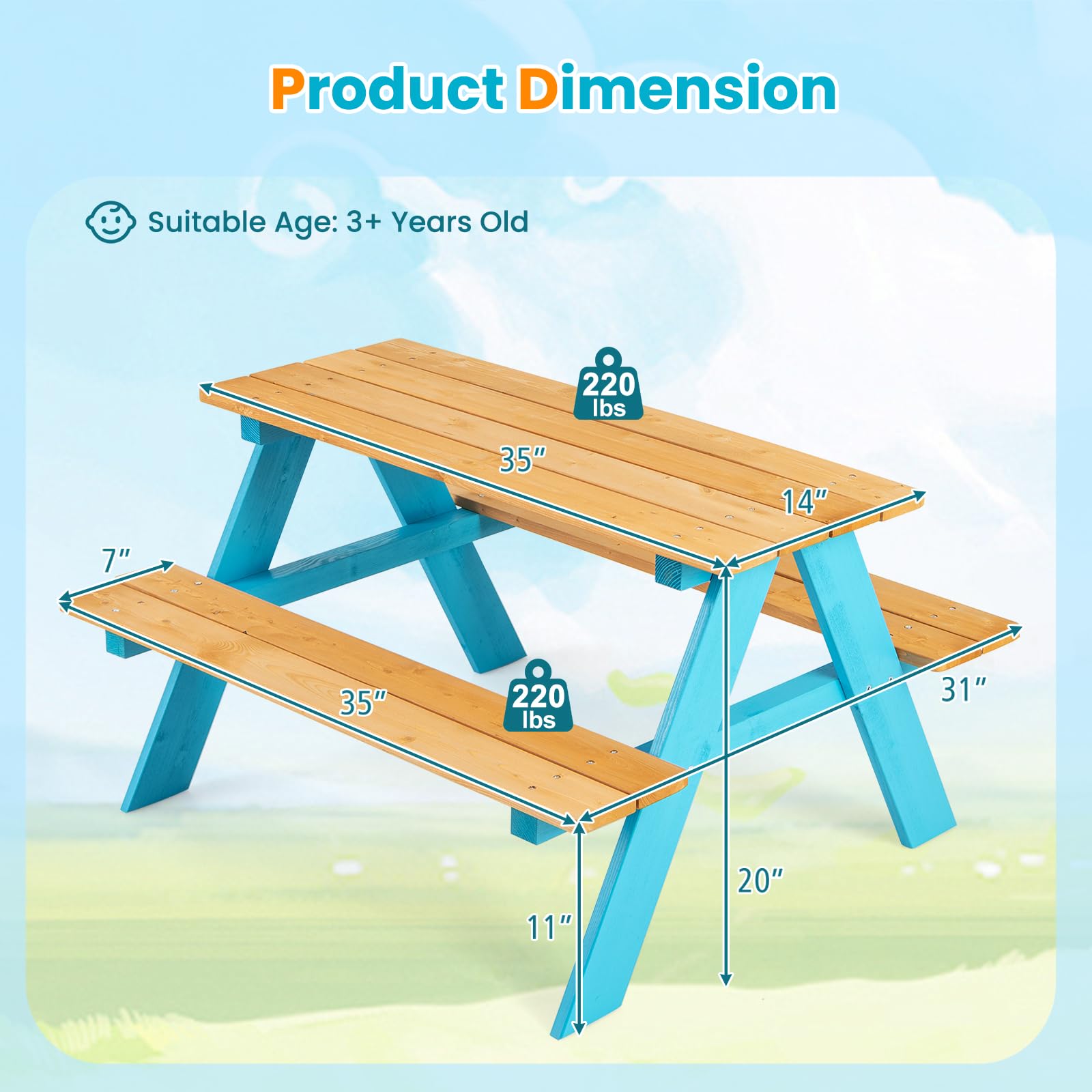 Juego de mesa y sillas de made - Kids Outdoor Chair And Table reseña y precio