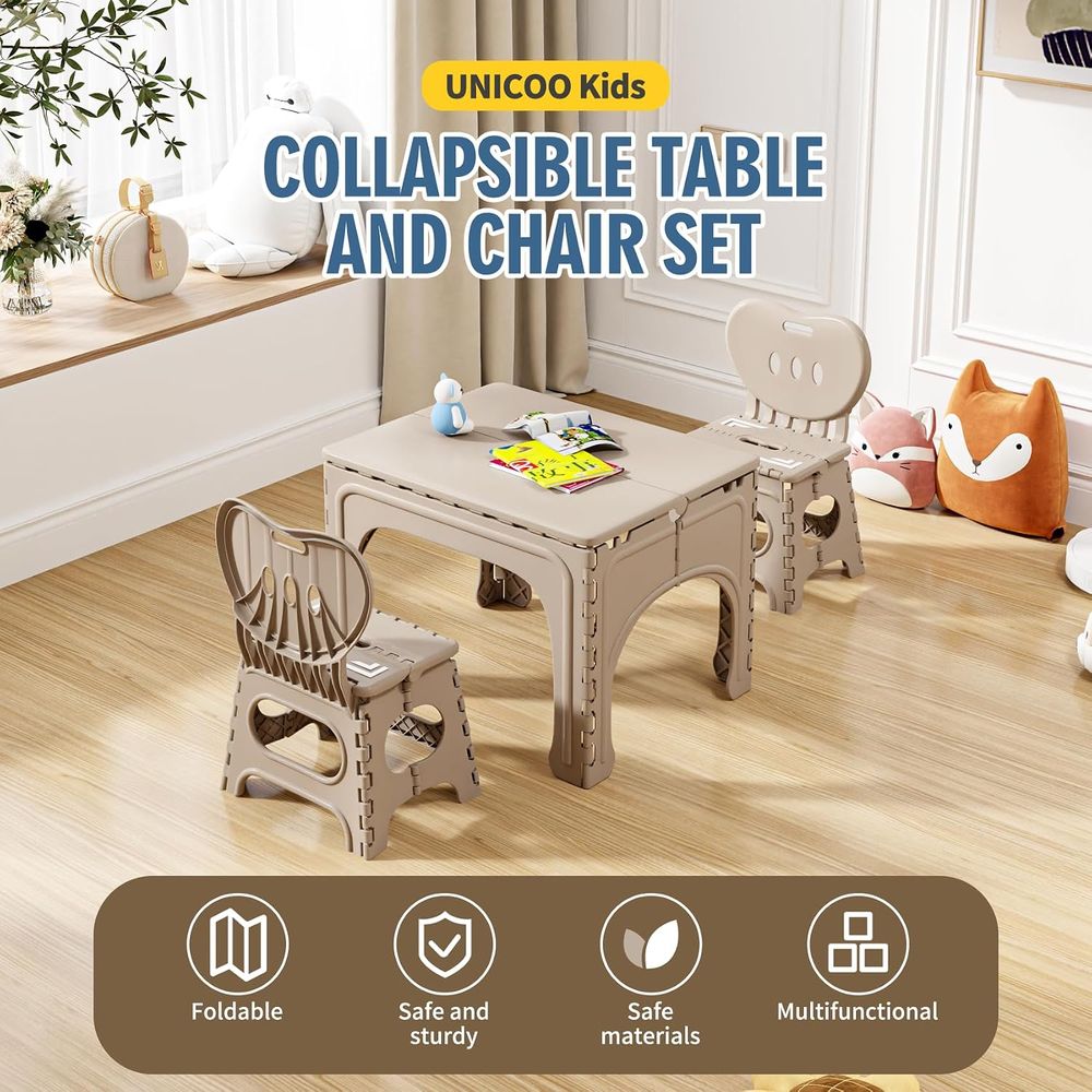 Juego de Mesa y Sillas Plegabl - Kids Outdoor Chair And Table reseña y precio