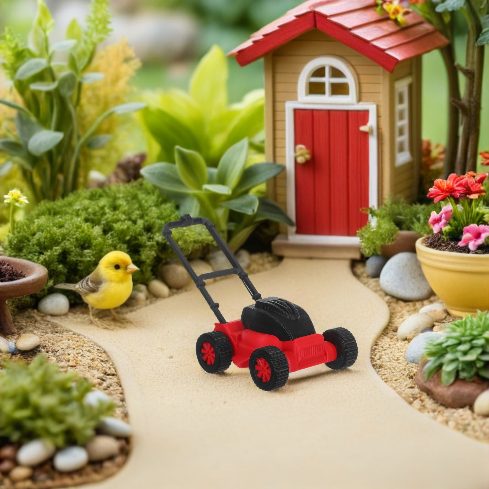 Cortacésped en miniatura, real - Kids Outdoor Lawn Mower reseña y precio