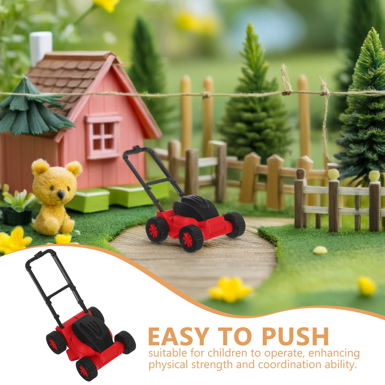 Cortacésped en miniatura, real - Kids Outdoor Lawn Mower reseña y precio