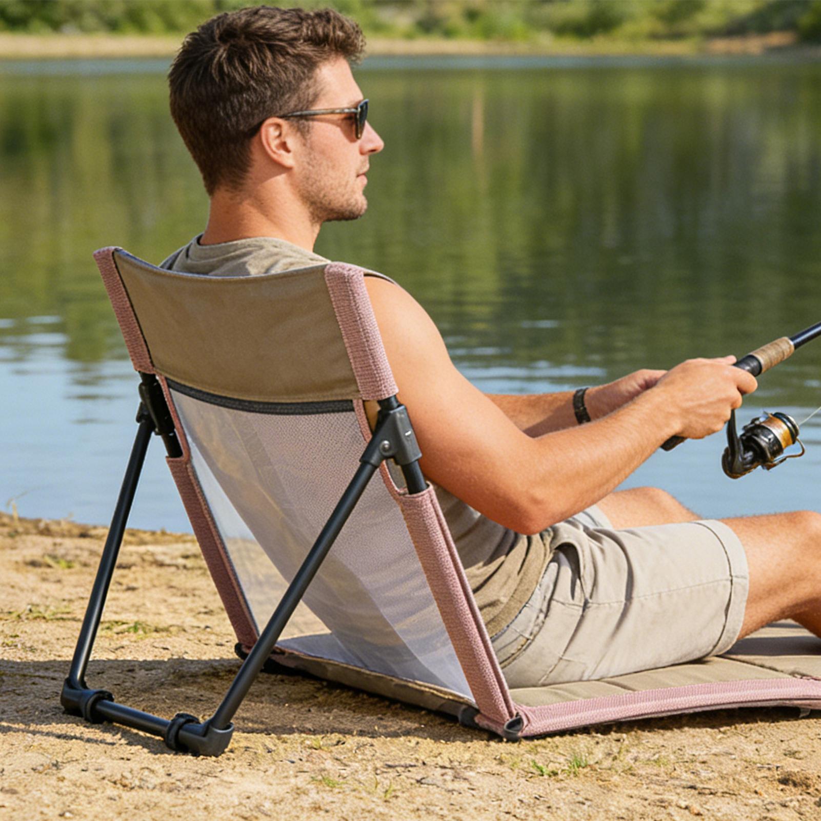 Silla de playa plegable, colch - Kids Outdoor Lounger Chair reseña y precio