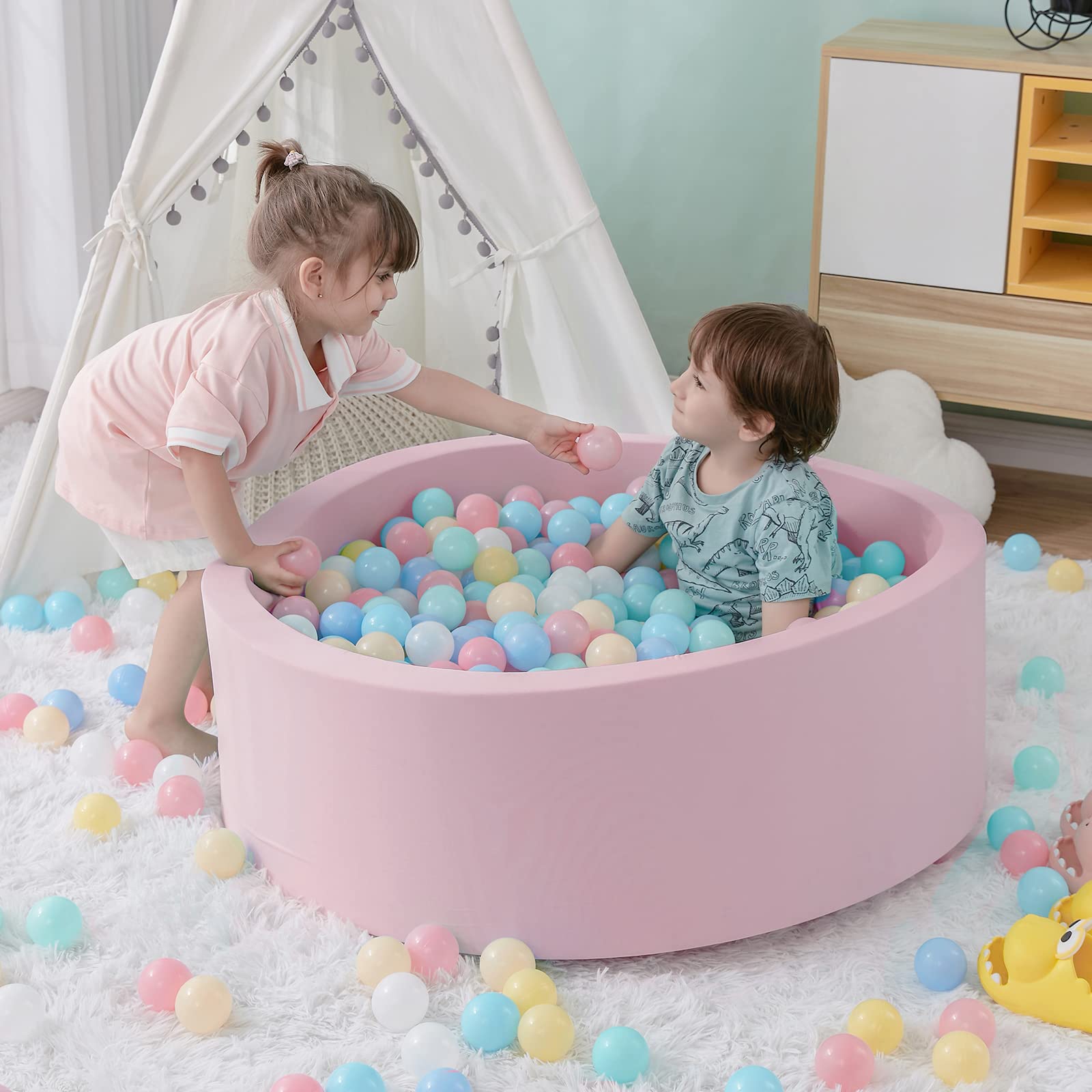 Pozo de bolas de espuma para b - Kids Outdoor Wendy House reseña y precio