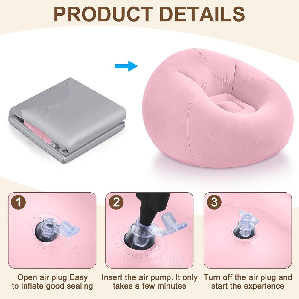 Sillones Inflables Tipo Puff,  - Kids Outdoor Bean Bag reseña y precio