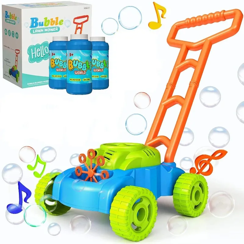 Carrito de burbujas eléctrico  - Kids Outdoor Lawn Mower reseña y precio