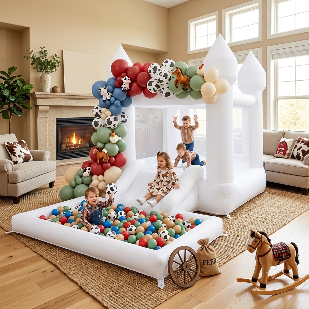 Castillo Inflable Oxford Blanc - Kids Outdoor Wendy House reseña y precio