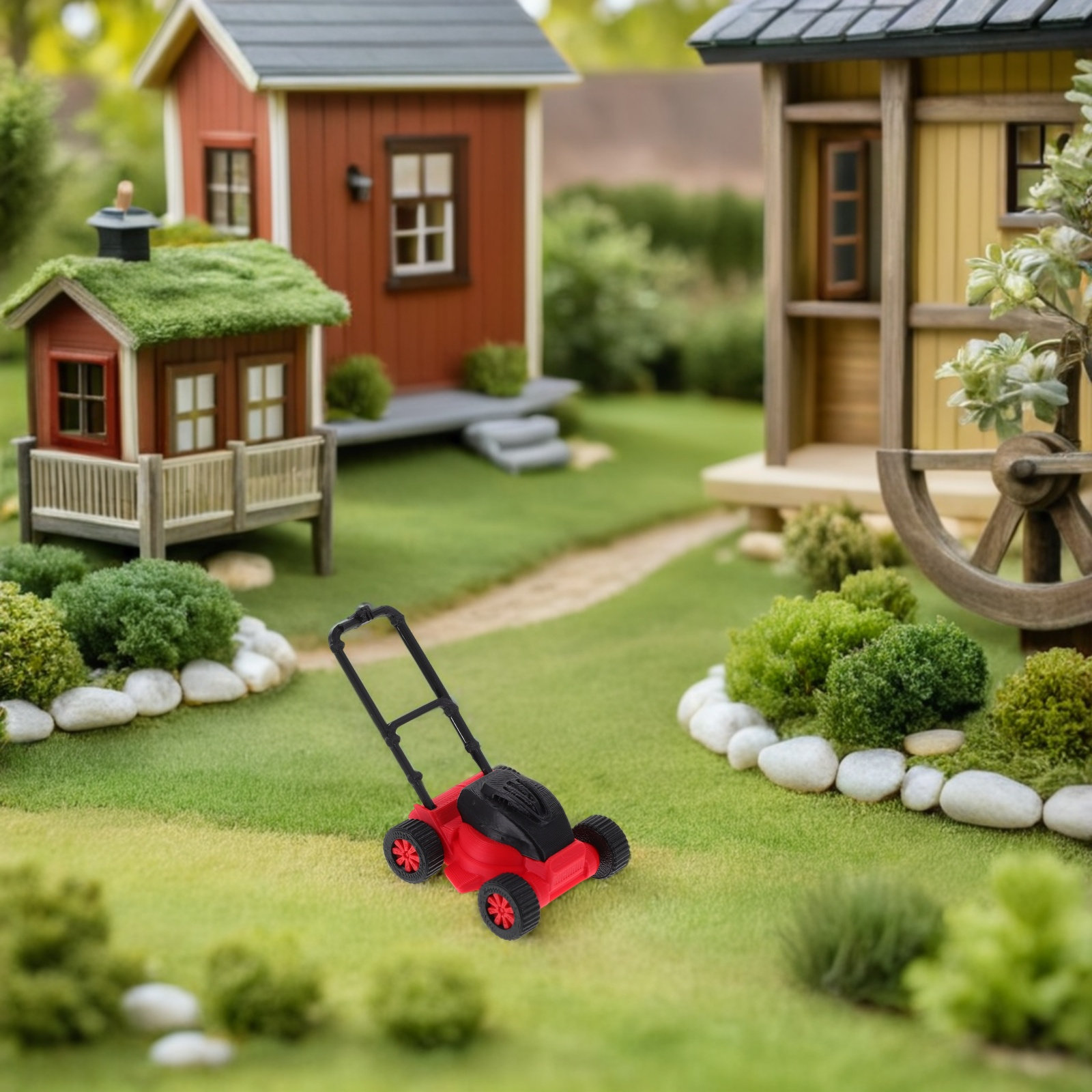 Mini Cortacésped a Escala 1:18 - Kids Outdoor Lawn Mower reseña y precio