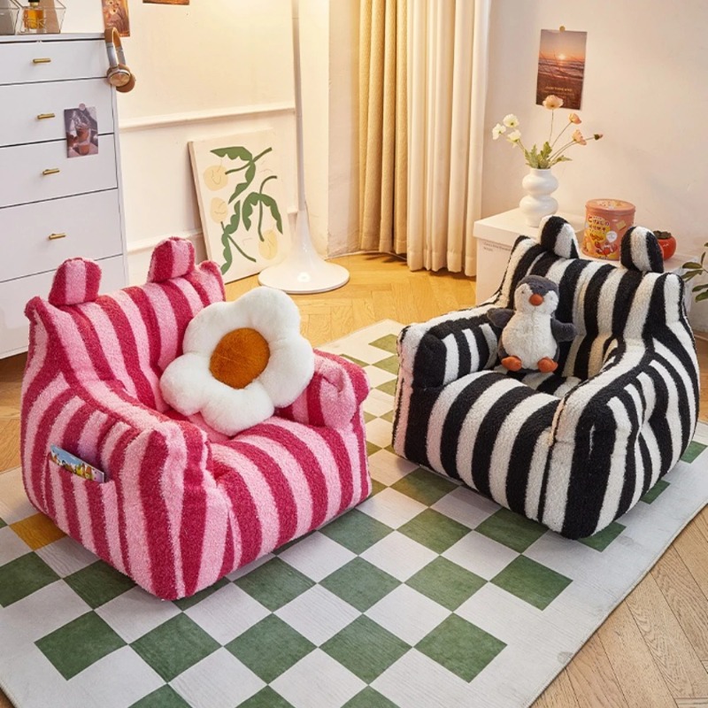 Asiento ligero a rayas, tela d - Kids Outdoor Bean Bag reseña y precio