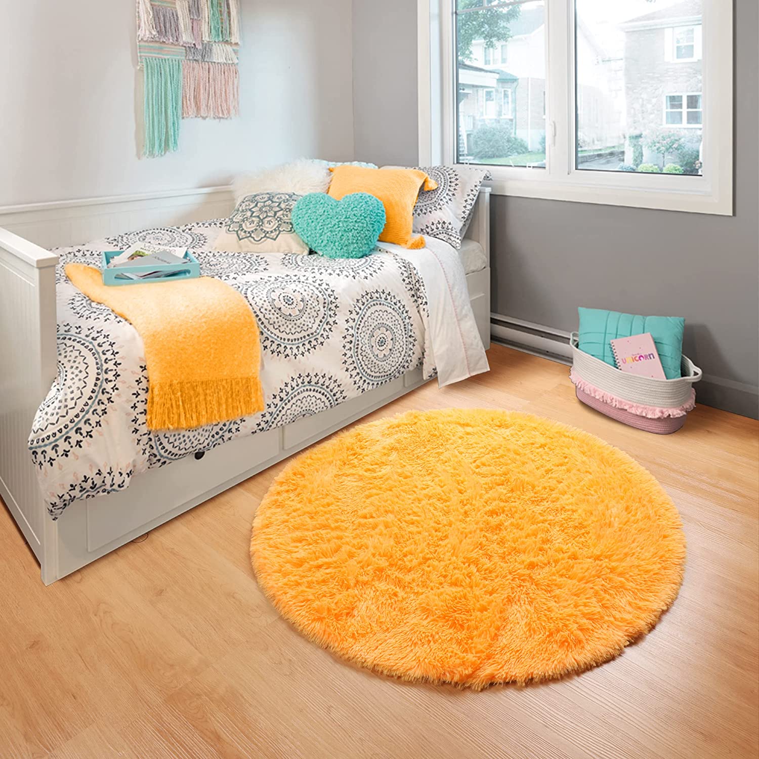 Alfombra redonda naranja suave - Kids Outdoor Teepee reseña y precio
