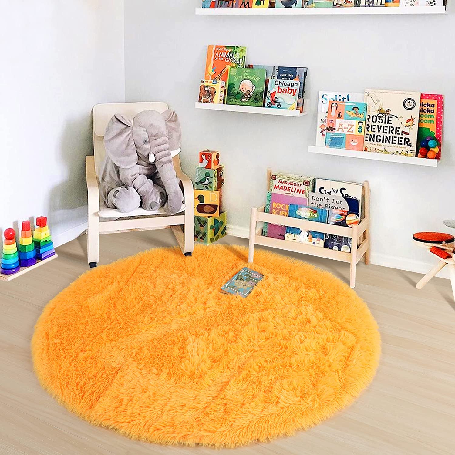 Alfombra redonda naranja suave - Kids Outdoor Teepee reseña y precio