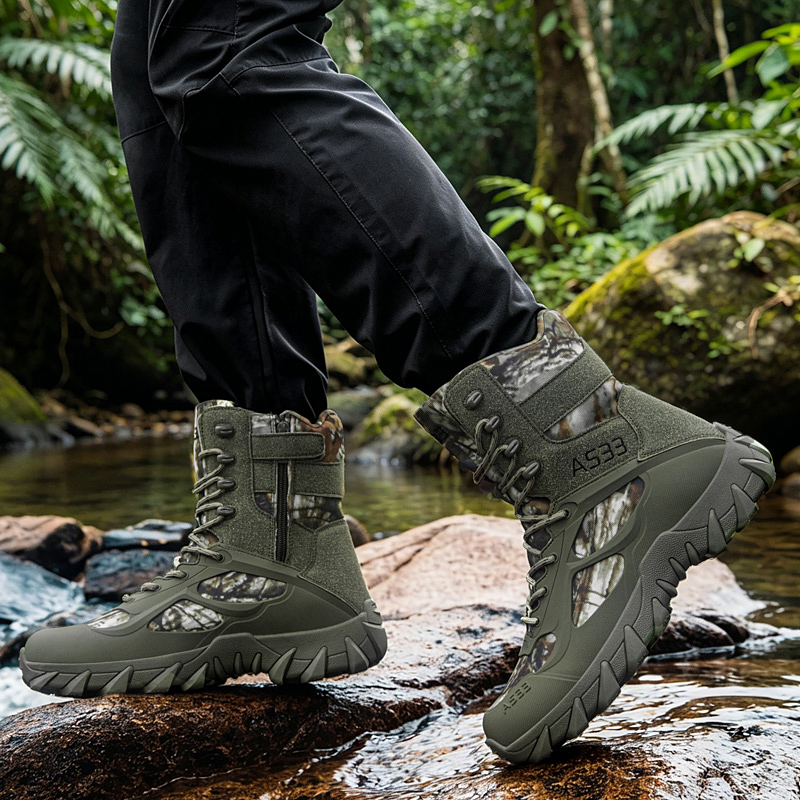 Botas tácticas para hombre, bo - Kids Outdoor Boots reseña y precio