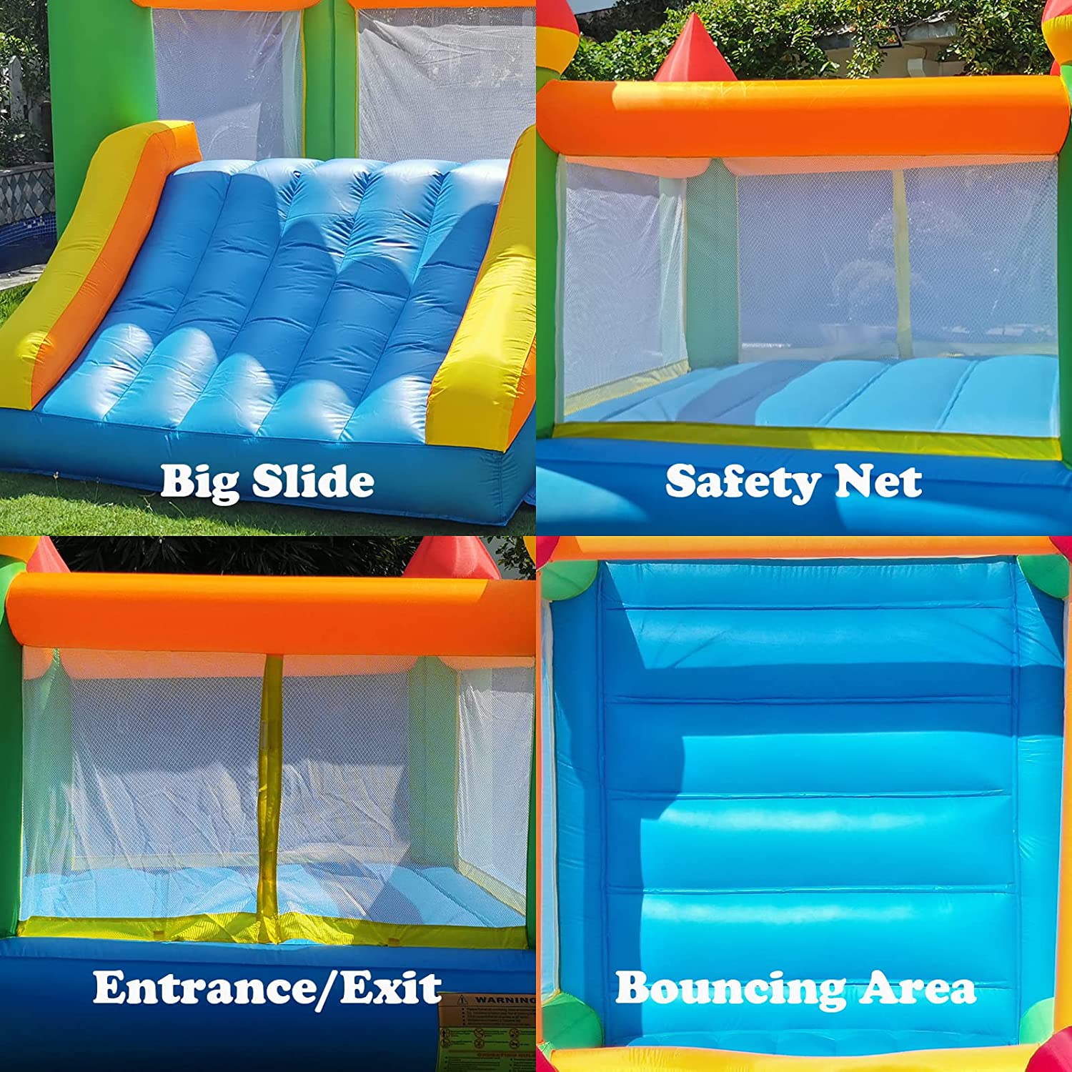 Casa de rebote inflable con to - Kids Outdoor Wendy House reseña y precio